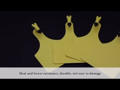 A identificação dos rebanhos animais do PE dos PP etiqueta etiquetas de orelha de Engravable para a umidade do gado - prova